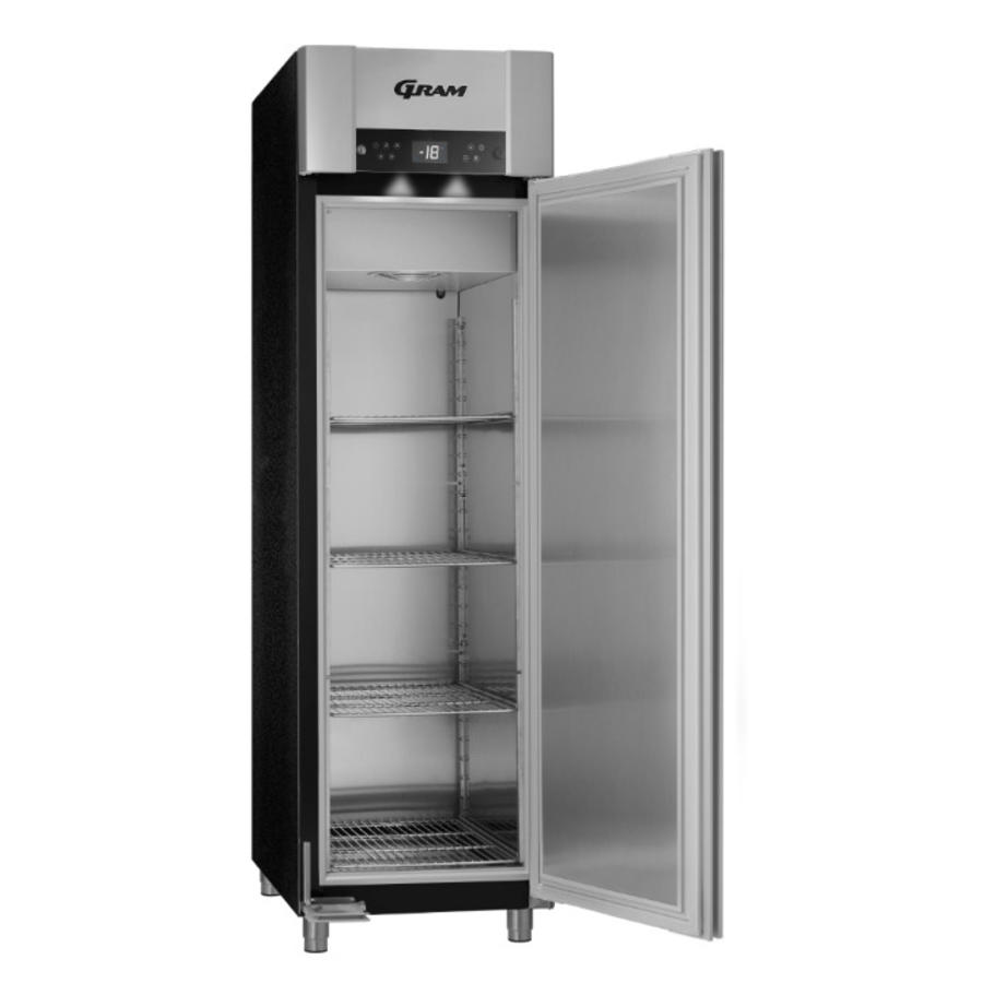 Congélateur Gram en acier inoxydable euronorm noir | 465 litres