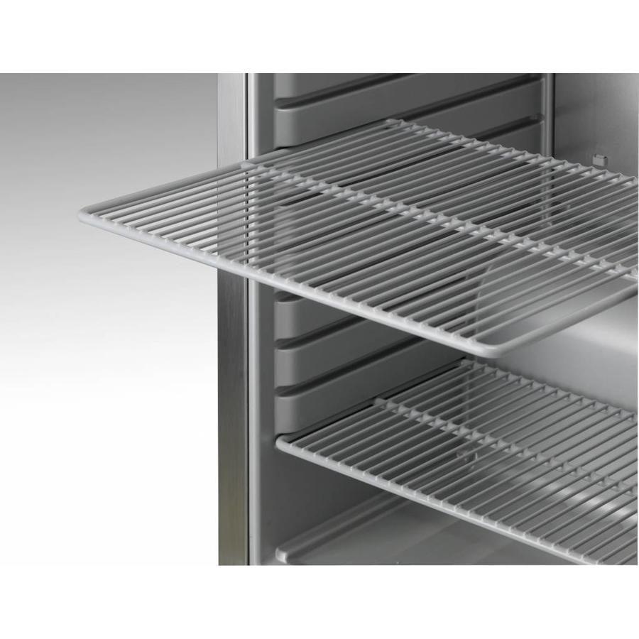 Congélateur double porte en acier inoxydable/aluminium | 2/1 GN
