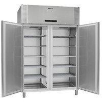 Gram stainless steel freezer double door | 1400 litres