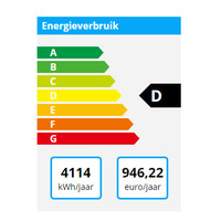 Gram RVS vrieskast dubbeldeurs | 1400 liter