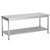 HorecaTraders Stainless steel work table, demountable | 100 x 85 x 60 cm