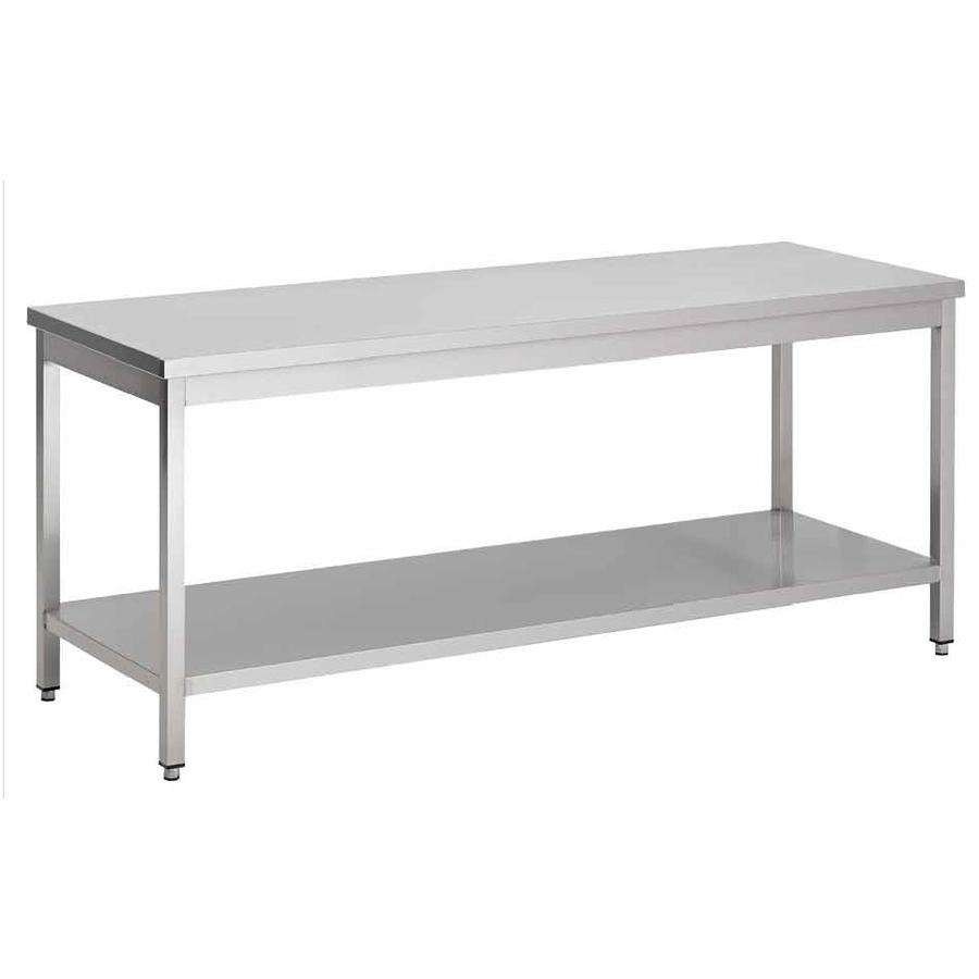 Stainless steel work table removable | 100x85x60cm