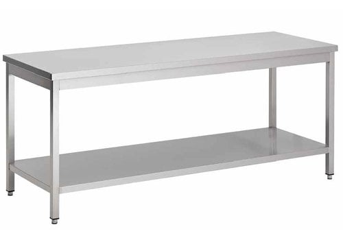  Combisteel Stainless steel work table with bottom | 8 Formats 