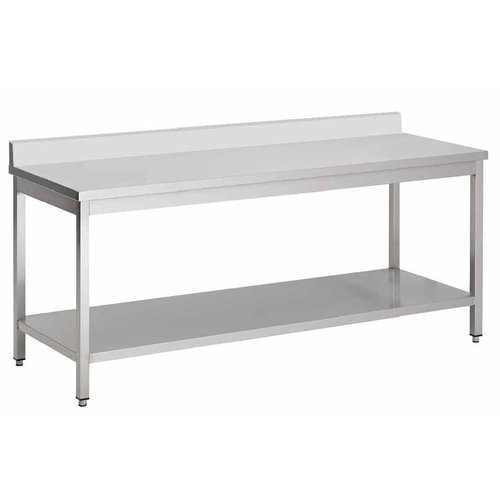  Combisteel Work table stainless steel 160(w)x90(h)x60(d) removable edge & bottom 