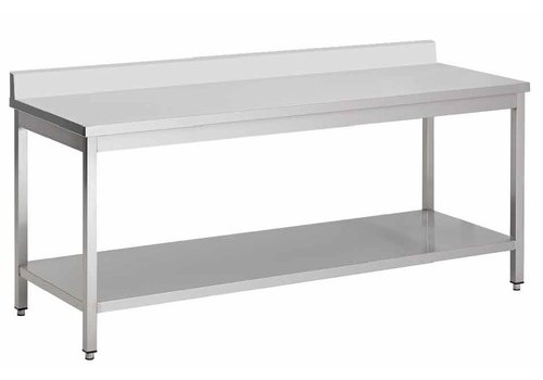  Combisteel Work table demountable with edge & base | 160 (w) x 85 (h) x 70 (d) cm 