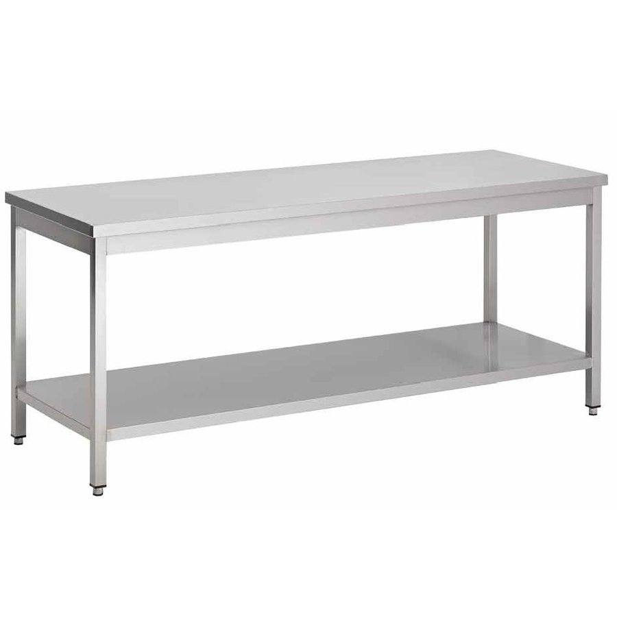 Professional Stainless Steel Work Table | 260x90x70cm