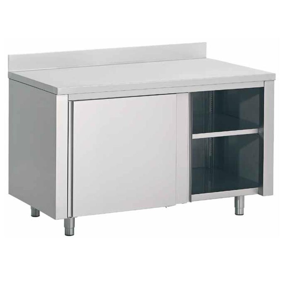 Arbeitsschrank mit Spritzschutz | 120x70x(H)85cm