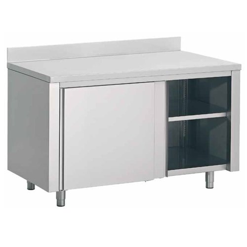  Combisteel Tool cabinet with sliding door stainless steel | 200x70x(H)85cm 