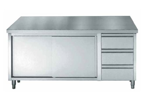  Combisteel Tool cabinet Sliding door + Drawers | 180x70x(H)85cm 