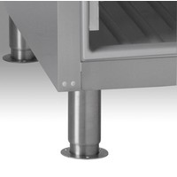 Réfrigérateur en acier inoxydable à une porte noir | 2/1 GN | 610 litres