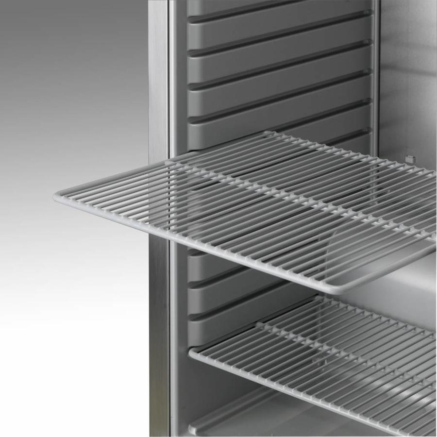 Réfrigérateur compact en acier inoxydable avec porte vitrée | 346 litres