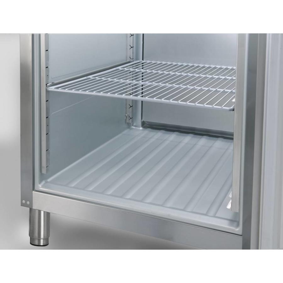 Réfrigérateur d'accueil avec porte en verre blanche | 583 litres