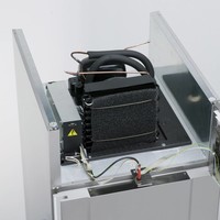 Réfrigérateur professionnel avec porte vitrée en acier inoxydable | 583 litres