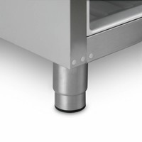Réfrigérateur à porte simple en verre en acier inoxydable | 2 / 1GN