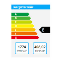 Réfrigérateur double porte en acier inoxydable Gram | 1400 litres