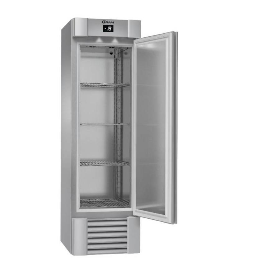 Porte simple réfrigérée en acier inoxydable | 407 litres