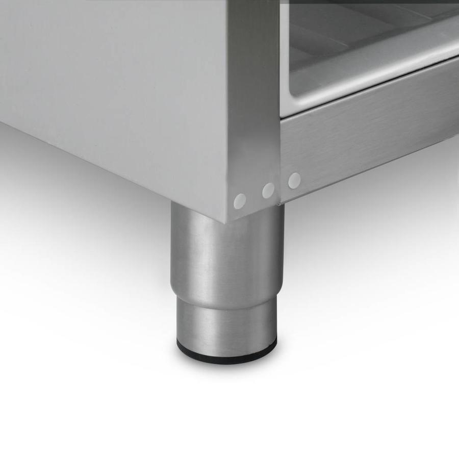 Stainless steel/vario silver depth cooling single door | 465 litres