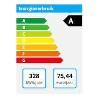 Rvs dieptekoeling zwart | 2/1 GN | 610 liter