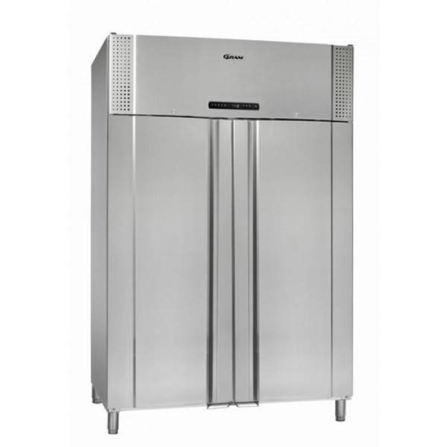 Congélateur double porte en acier inoxydable | 1400 litres