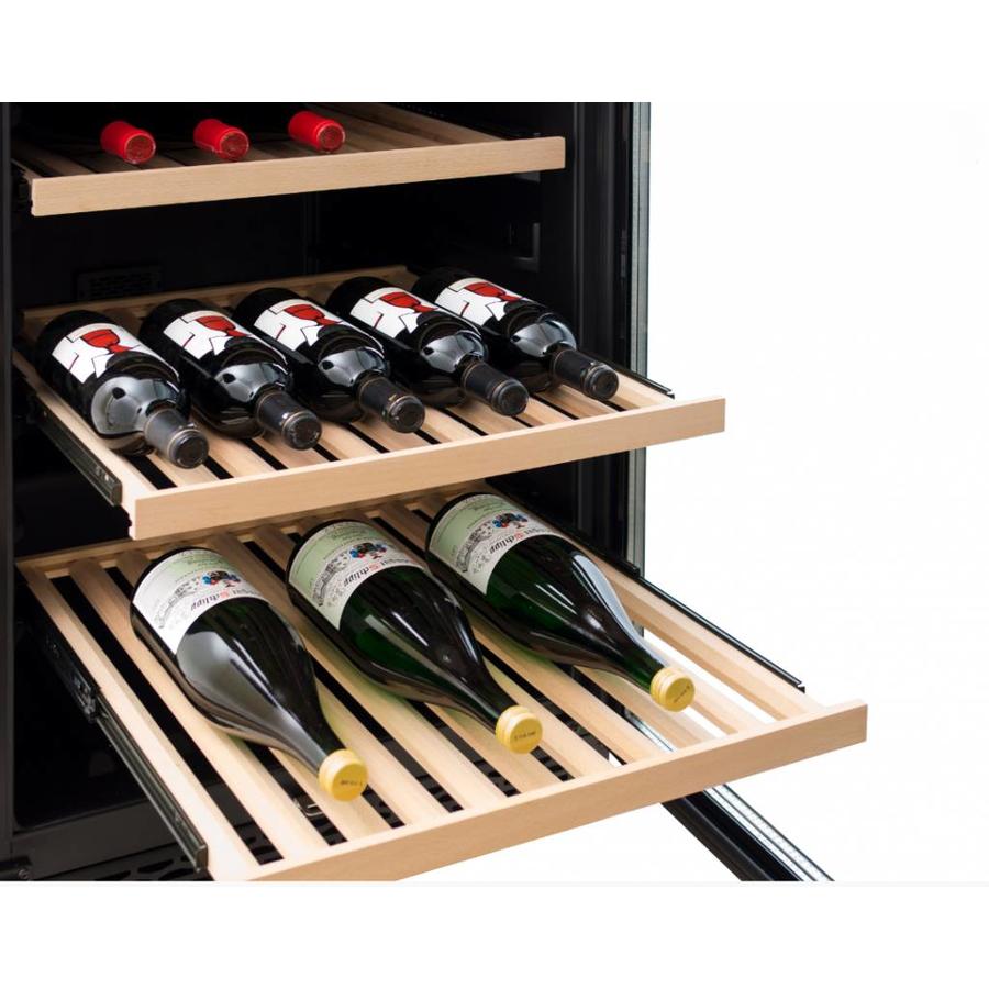 Wine Cooler With Glass Door & Led Lighting