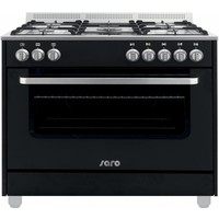 Appareil de cuisson multifonctionnel Four à gaz | 5 fosses - Noir