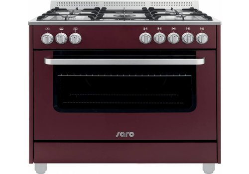  Saro Multifunctionele Kooktoestel Gas Oven | 5 Pits - Bordeaux 