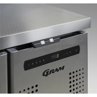 Gram Gastro Kühlwerkbank | 1 Tür | 2 Schubladen | 345 Liter