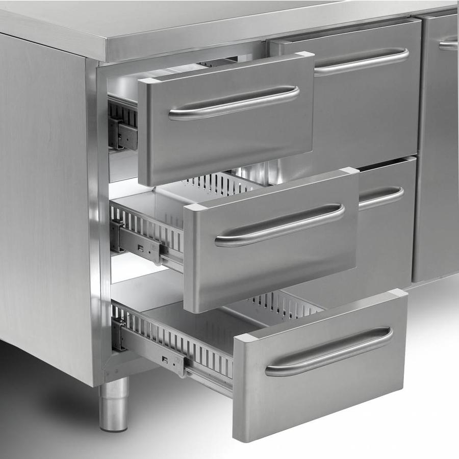 Banc de travail réfrigéré Gram Gastro | 1 porte | 3 tiroirs