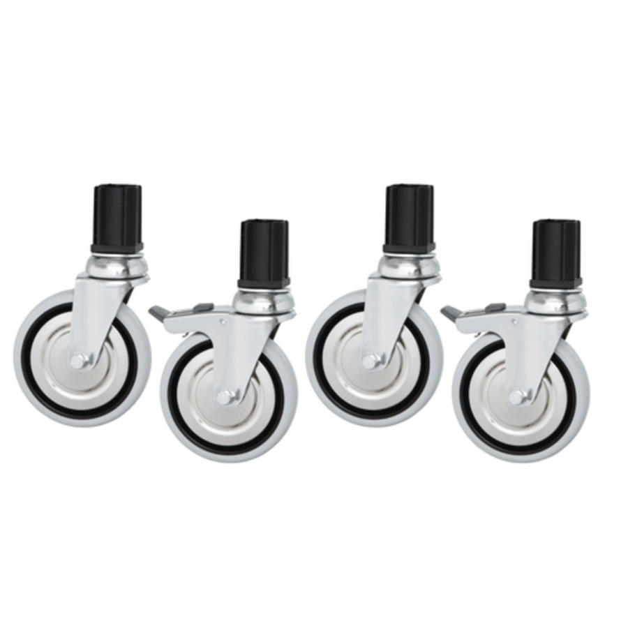 Swivel castor set (4 pieces)