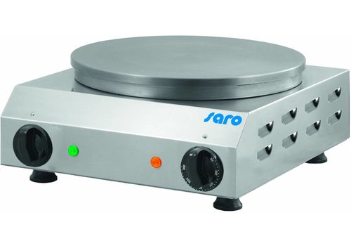  Saro Catering Crepe Maker | Ø 350mm | stainless steel | 2.4kW | including wooden spreader | 230 volts 