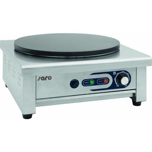  Saro Crêpe-Maschine für das Gastgewerbe | Ø 400 mm | Edelstahlgehäuse | 3 kW | 230 Volt 