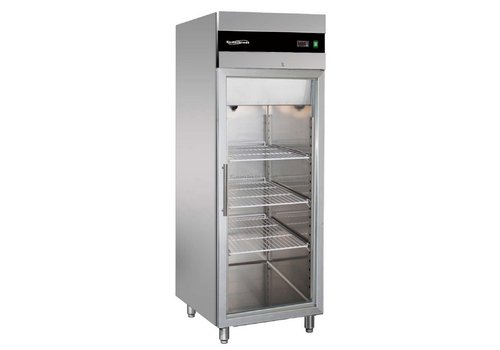  Combisteel Réfrigérateur d'accueil en acier inoxydable avec porte vitrée 590 litres 