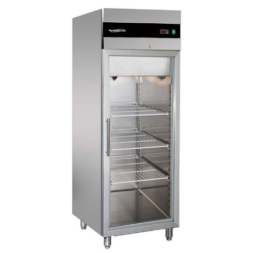  Combisteel Horeca Refrigerator Stainless Steel with Glass Door 590 Liter 