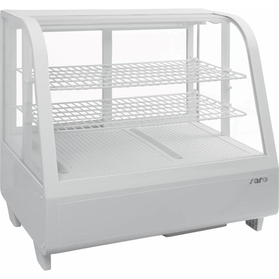 Counter-top refrigerated display case 100 liters - White