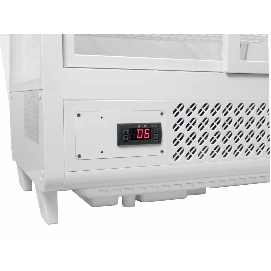Counter-top refrigerated display case 100 liters - White