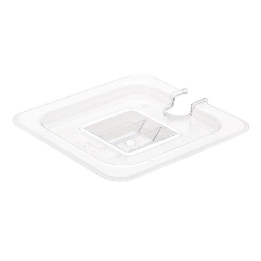 Plastic Gastronorm 1/6 lid transparent