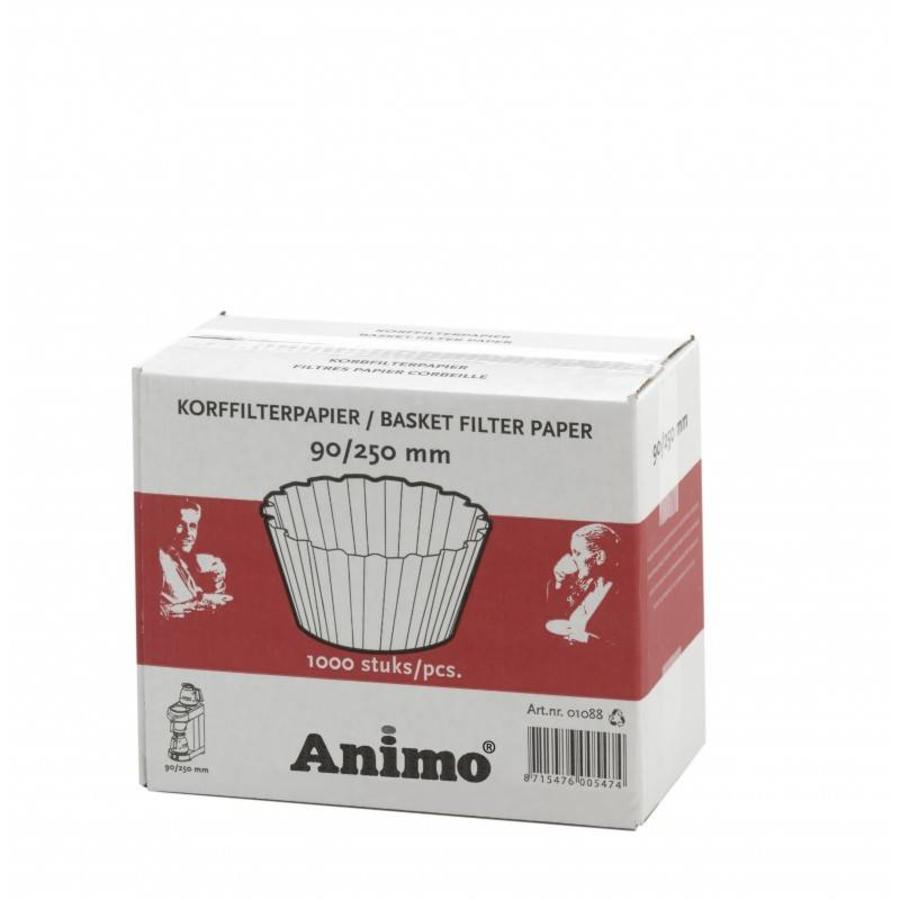 Papier filtre panier 90/250 (ligne M | ligne B | ligne A | Excelso