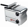 HorecaTraders Tosti apparaat 2 tangs met timer | Zilver