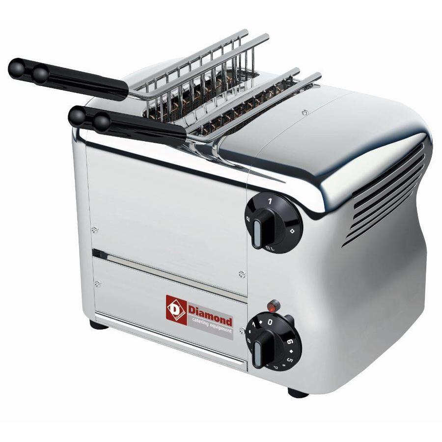 Sandwich maker 2 tongs with timer | Silver