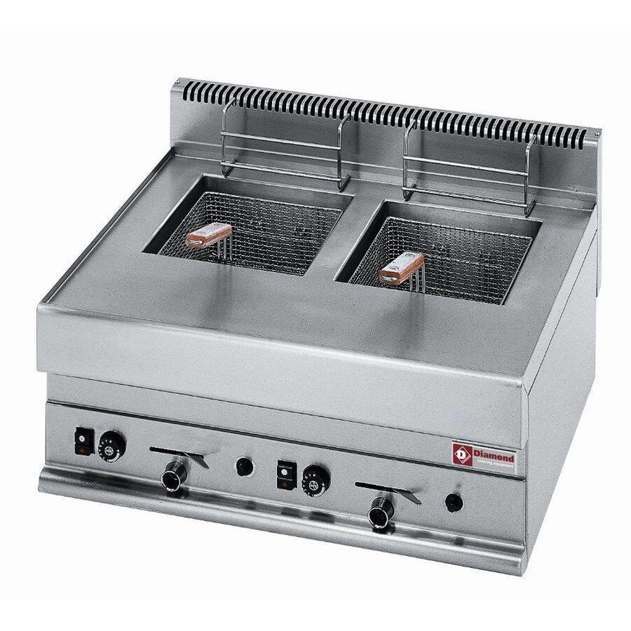 Friteuse à gaz | 2x8 litres 11 kW