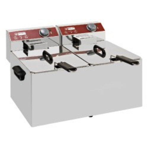  HorecaTraders Electric Fryer PRO | 7 + 7 liters | 6.4 kW 