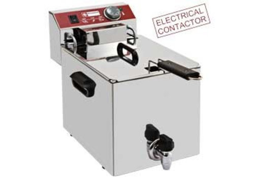  HorecaTraders Elektrische Fritteuse mit Zapfhahn | 10 Liter | 4,5 kW 