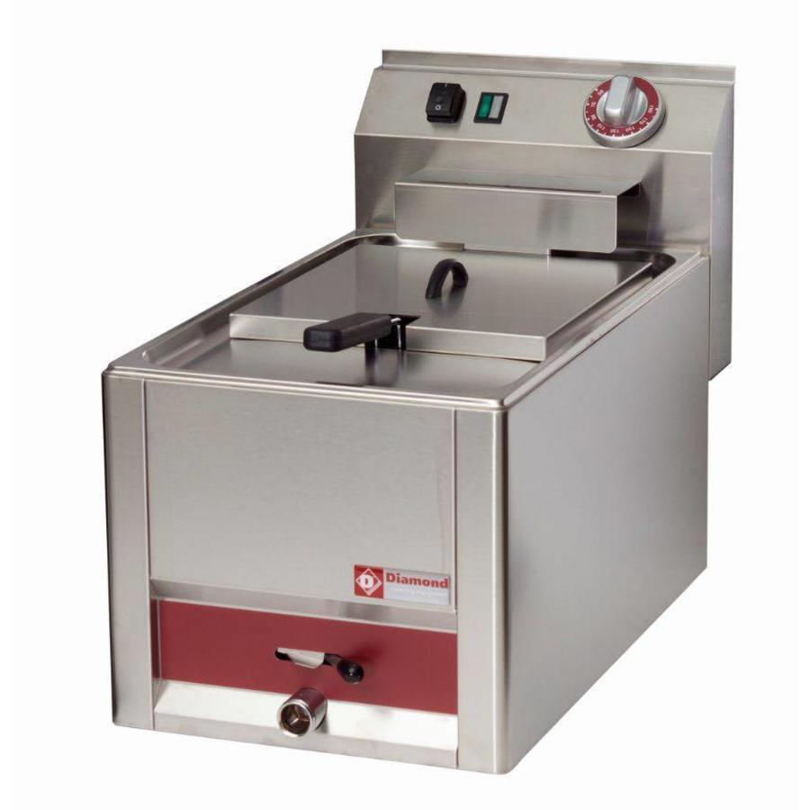 Friteuse électrique avec robinet 2x8 litres 7 kW