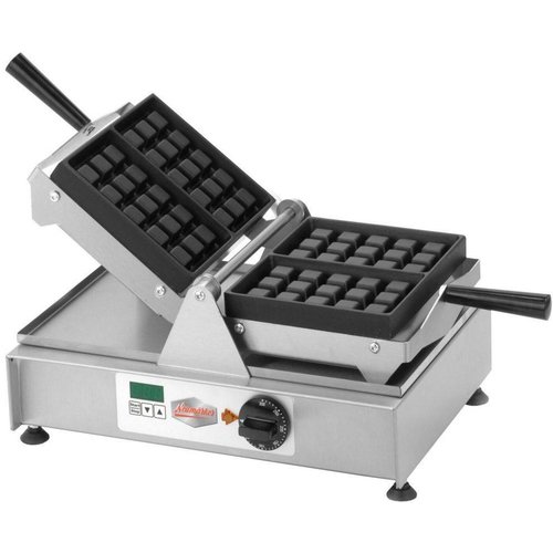  HorecaTraders Rotating Brussels Waffle Iron 2kW 