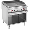 HorecaTraders Plaque de cuisson | Gaz | 2/3 Plat, 1/3 | Armoire ouverte