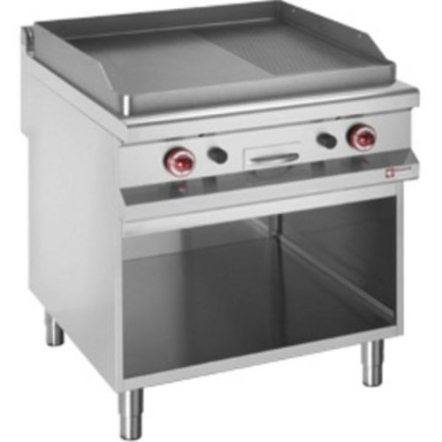  HorecaTraders Backblech | Gas | 2/3 flach, 1/3 | Offenes Kabinett 