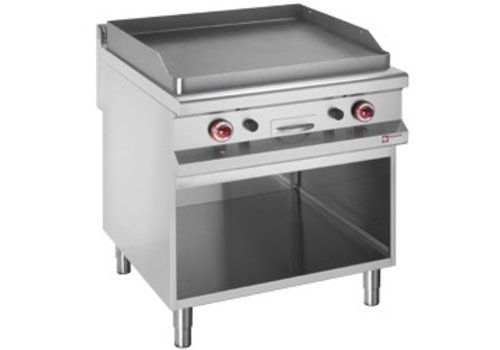  HorecaTraders Backblech | Gas | Flaches Backblech | Offenes Kabinett | (B) 800 x (T) 900 x (H) 850/920 mm 