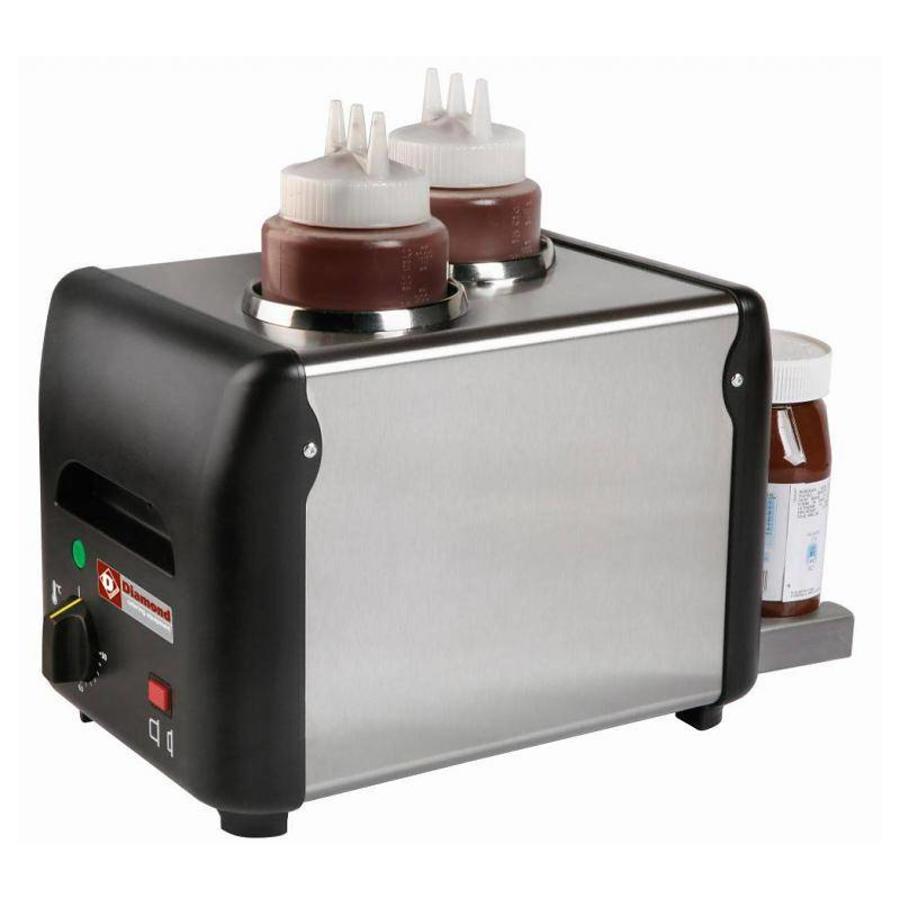Chauffe-sauce au chocolat 2 bouteilles | 2 x 1 litre