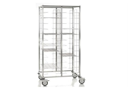  HorecaTraders Clearing trolley 2 x 12 grids | plates 