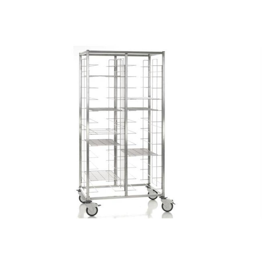 Clearing trolley 2 x 12 grids | plates